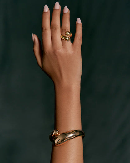 Wrap Bangle - Gold